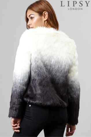 Lipsy Ombre Faux Fur Coat